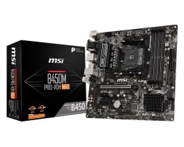 Płyta MSI B450M PRO-VDH MAX/AMD B450M/DDR4/SATA3/M.2/USB3.1/PCIe3.0/AM4/mATX