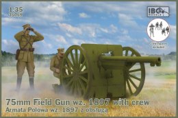 Model do sklejania Armata 75mm Field Gun wz.1897 z figurkami