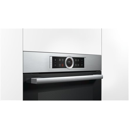 Bosch Oven HBG672BS1 Multifunction, 71 L, Stainless steel, Pyrolysis, Rotary and electronic, Height 60 cm, Width 60 cm