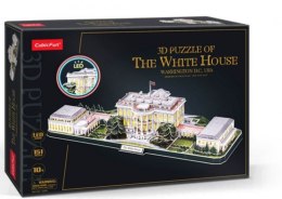 Puzzle 3D LED Biały Dom