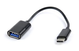 Kabel GEMBIRD A-OTG-CMAF2-01 (USB typu C M - USB 2.0 F; 0,20m; kolor czarny)