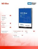 Dysk HDD Blue 500GB 2,5'' 16MB SATAIII/5400rpm