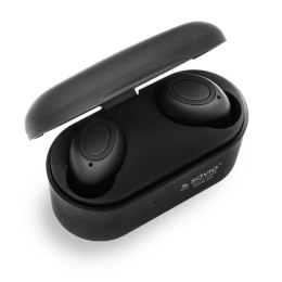 Słuchawki SAVIO TWS-04 (bluetooth; bezprzewodowe, Bluetooth; z wbudowanym mikrofonem; kolor czarny