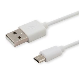 Kabel SAVIO CL-123 (Micro USB - USB 2.0 ; 1m; kolor biały)