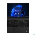 Lenovo ThinkPad T16 (Gen 1) Black, 16 ", IPS, WUXGA, 1920x1200, Anti-glare, Intel Core i7, i7-1255U, 16 GB, Soldered DDR4-3200,