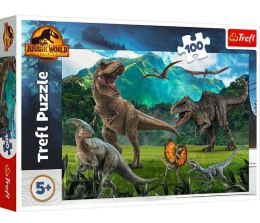 Puzzle 100 elementów Dinozaury Park Jurajski