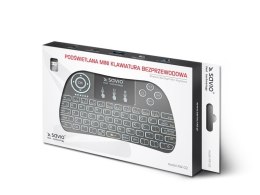 Podświetlana klawiatura bezprzewodowa TV Box, Smart TV, konsole, PC, KW-02