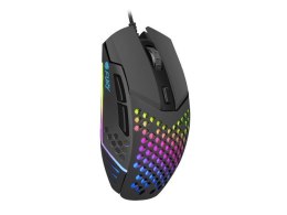 Mysz Battler 6400 DPI dla graczy podświetlenie Czarna