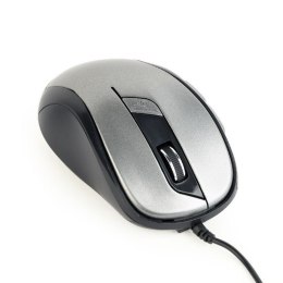 Mysz optyczna USB czarno-szara