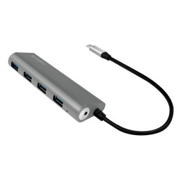 Hub 4xUSB 3.1, USB-C, aluminiowa obudowa