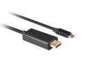LANBERG KABEL USB-C(M)->DISPLAYPORT(M) 0.5M 4K 60HZ CZARNY CA-CMDP-10CU-0005-BK