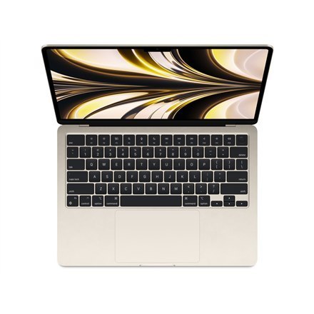 Apple MacBook Air Starlight, 13.6 ", IPS, 2560 x 1664, Apple M2, 8 GB, SSD 512 GB, Apple M2 10-core GPU, Without ODD, macOS, 802
