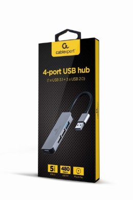 Hub 4-portowy USB (3xUSB 2.0, USB 3.1)