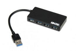 Hub USB 3.0 4-porty, slim IUH3F56 Czarny