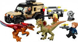 Klocki Jurassic World 76951 Transport pyroraptora i dilofozaura