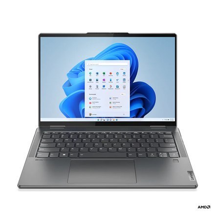 Lenovo Yoga 7 14ARB7 Storm Grey, 14", IPS, ekran dotykowy, 2.2K, 2240 x 1400, błyszczący, AMD Ryzen 5, 6600U, 16 GB, SSD 512 GB,