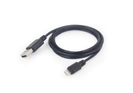 Kabel GEMBIRD CC-USB2-AMLM-1M (USB 2.0 M - Lightning M; 1m; kolor czarny)