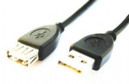 Kabel GEMBIRD CCP-USB2-AMAF-10 (USB 2.0 typu A F - USB 2.0 typu A M; 3m; kolor czarny)