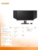 Monitor 24.5 cali XL2566K LED 360Hz/FullHD/HDMI/GAMING