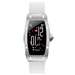 Smartwatch K18 Svarovski 1.14 cala 80 mAh srebrny