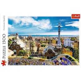 Puzzle 1500 elementów Park Guell, Barcelona