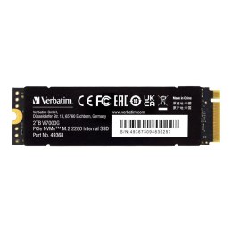 Dysk SSD Verbatim VI700G 2TB M.2 PCIe Gen4 NVME 2280 (7400/6700 MB/s)