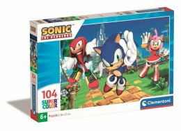 Puzzle 104 elementów Sonic