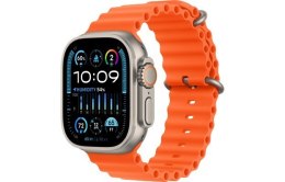 Watch Ultra 2 GPS + Cellular, 49mm Koperta z tytanu z paskiem Ocean w kolorze pomarańczowym