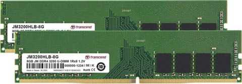 Pamięć TRANSCEND (DIMM\DDR4\16 GB\3200MHz\1.2V\22 CL\DUAL)