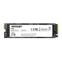 Dysk SSD PATRIOT P300 (M.2 2280″ /2 TB /PCIe NVMe Gen3 x4 /2100MB/s /1650MS/s)