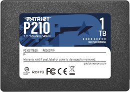 Dysk SSD PATRIOT P210 (2.5″ /1 TB /SATA III (6 Gb/s) /500MB/s /400MS/s)