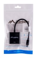 Adapter Lanberg AD-0006-BK (Mini DisplayPort M - D-Sub (VGA) F; 0,20m; kolor czarny)