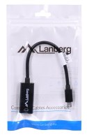 Adapter Lanberg AD-0005-BK (Mini DisplayPort M - HDMI F; 0,20m; kolor czarny)