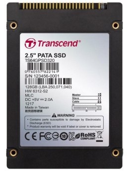 Dysk SSD TRANSCEND (2.5″ /64 GB /PATA /114.7MB/s /63.92MB/s)