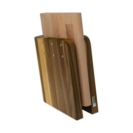 Blok magnetyczny z drewna orzechowego + deska kuchenna Artelegno Grand Prix