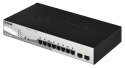 Switch przemysłowy D-Link DGS-1210-10P/E 8xGBit/2xSFP 19" zarządzalny PoE (65W)