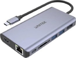 UNITEK D1056A Szary USB Typ C