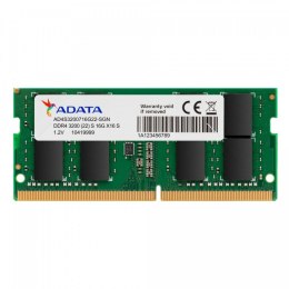 Pamięć A-DATA (SODIMM\DDR4\16 GB\3200MHz\1.2V\22 CL\Single)