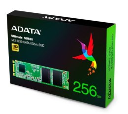 Dysk SSD A-DATA ASU650NS38-256GT-C Ultimate (M.2 2280″ /256 GB /SATA III (6 Gb/s) /550MB/s /510MB/s)