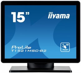 Monitor 15 cali T1521MSC-B2 POJEMN.10PKT.TN,7H,IP65(front),VGA,HDMI,2x2W,4:3,VESA