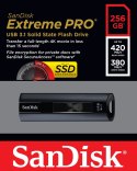 EXTREME PRO USB 3.1/SOLID STATE FLASH DRIVE 256GB
